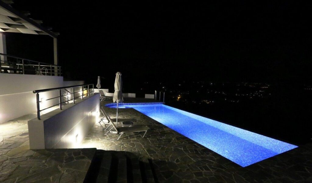 A RECENTLY BUILT VILLA WITH HEATED POOL IN KALYVES