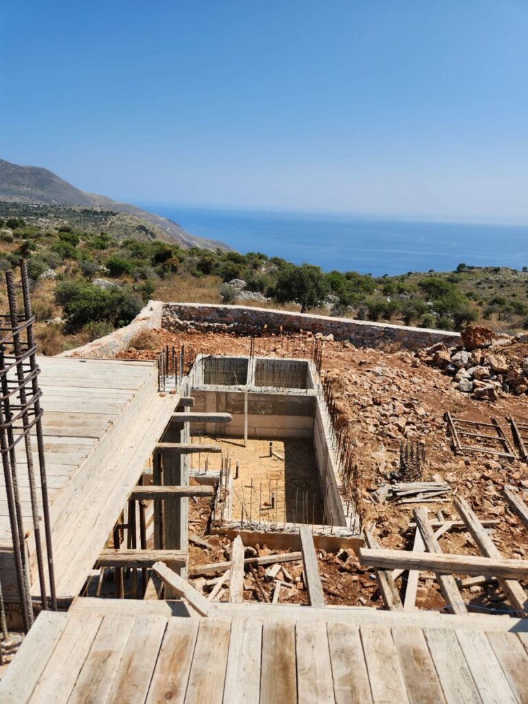 SEAVIEW VILLA UNDER CONSTRUCTION IN KEFALAS