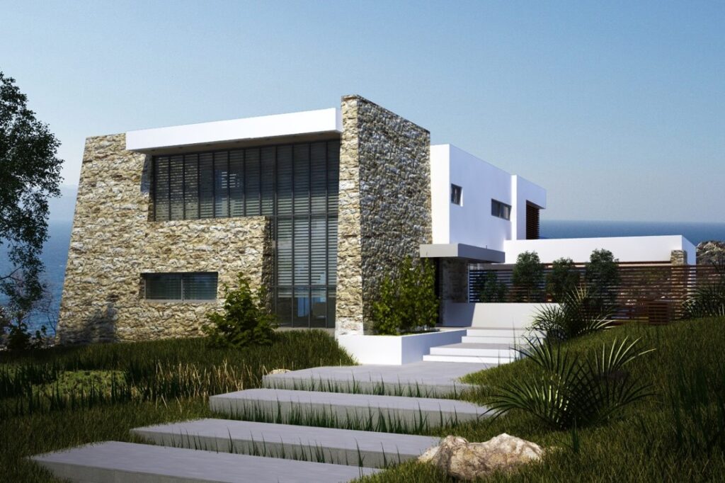 MODERN SEAVIEW VILLA UNDER CONSTRUCTION IN KOKKINO CHORIO