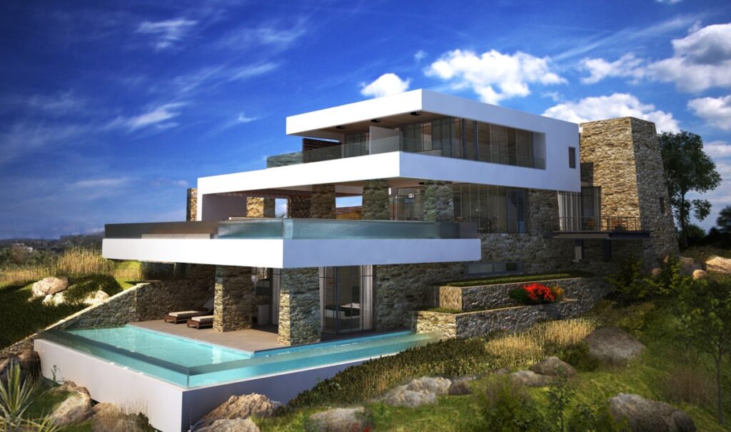 MODERN SEAVIEW VILLA UNDER CONSTRUCTION IN KOKKINO CHORIO