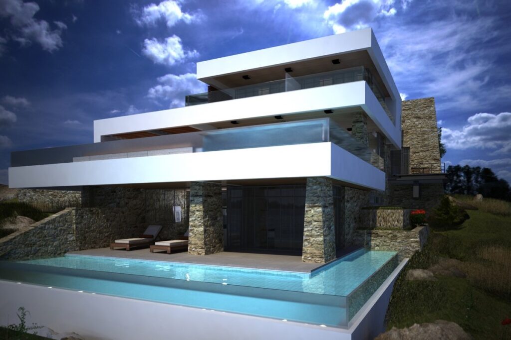 MODERN SEAVIEW VILLA UNDER CONSTRUCTION IN KOKKINO CHORIO