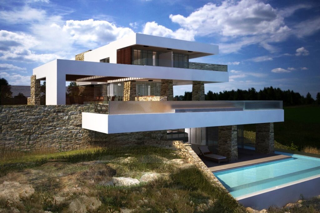 MODERN SEAVIEW VILLA UNDER CONSTRUCTION IN KOKKINO CHORIO