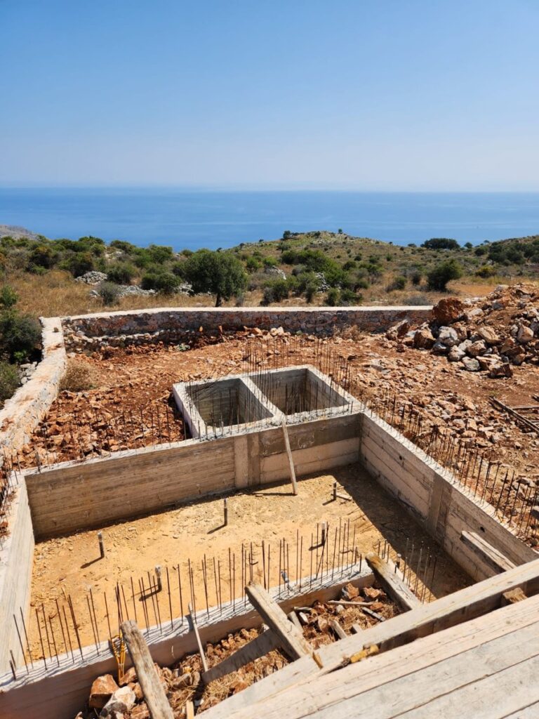 SEAVIEW VILLA UNDER CONSTRUCTION IN KEFALAS