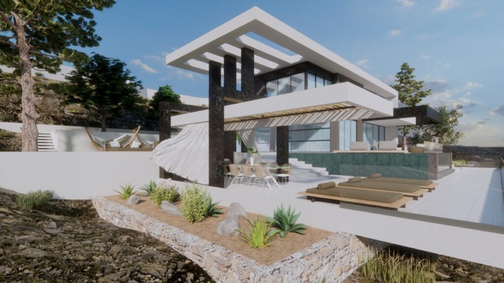 EXCEPTIONAL NEW VILLA PROJECT WITH INFINITY POOL AND STUNNING SEA VIEWS FOR SALE IN KOKKINO CHORIO